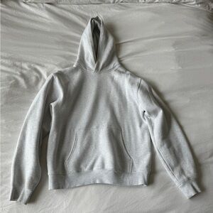 Aritzia Heather Cloud White Cozy Sweatfleece Perfect Hoodie